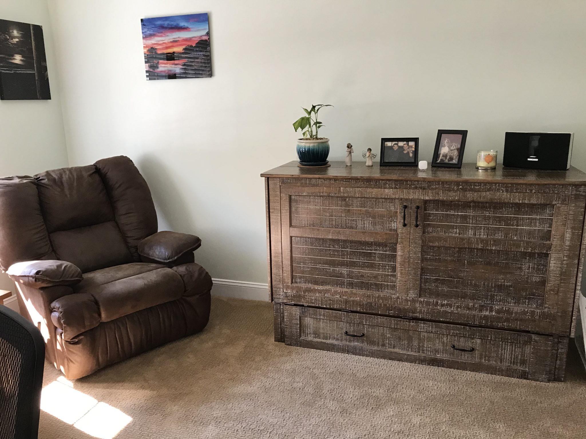 Rustic Credenza Bed More Space Place